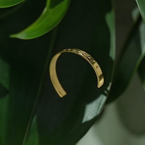 Fashion <b>Bangle</b> 316L Stainless Steel PVD Gold Plating Resistant Sustainable Jewelry Accessory - Product Image 3