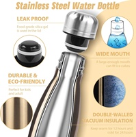 Bouteille d'eau isotherme en acier inoxydable à double paroi sous vide, sans BPA, pour enfants, sport et course à pied, 17oz, 25oz, 34oz