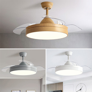 Invisible <b>Ceiling</b> <b>Fan</b> Light Led 10-15 Sqm Living Room Bedroom Smart <b>Fan</b> Chandelier - Product Image 1