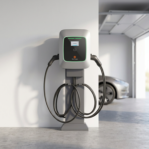 Station de recharge intelligente pour véhicules électriques compacte 44 kW à double sortie Starcharge Saturn IP55 IK10 OCPP 16J certifiée MID pour lieu de travail - Product Image 5