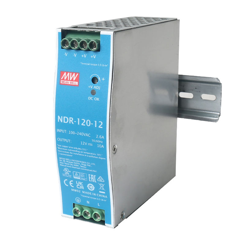 Mean Well NDR-75/120/240/480 12V 24V 48V Din Rail Power Supply 75W 120W 240W 480W 5A 10A 20A Meanwell Switching Power Supply