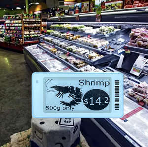 Étiquette électronique de rayonnage pour congélation à basse température, étiquette de prix numérique, étiquette de prix numérique à encre électronique, système ESL pour supermarché - Product Image 1