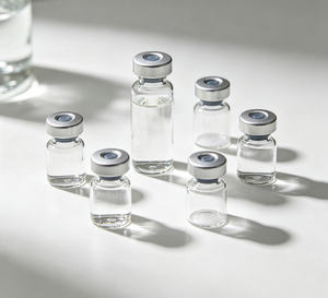 Frascos de Vidrio para Almacenamiento con Cuello Prensado de Varios Tamaños al por Mayor, 3ml 5ml 10ml, Botellas Transparentes de Borosilicato con Tapas Abatibles Plateadas - Product Image 3