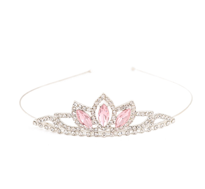 تاج مرصع بالماس الصناعي للفتيات تاج الأميرات لحفلات التخرج وأعياد الميلاد للأطفال هدايا لعيد الهالوين والكريسماس - Product Image 5