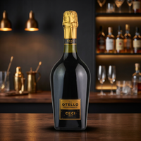 Otello Oro Lambrusco IGT Vin rouge pétillant italien parfait avec des viandes salées et des lasagnes 6 bouteilles par boîte