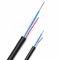 Câble à fibres optiques ASU Mini ADSS 2-24 cœurs, portée 80M/100M, gaine PE pour usage télécom