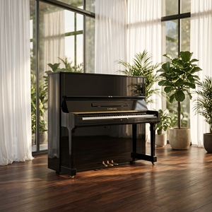 Piano droit d'origine japonaise U1A, mi-millésime des années 1980, 121 cm, taille standard, niveau de performance haut de gamme - Product Image 1