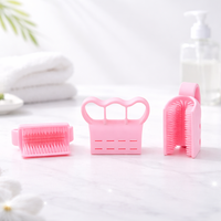 SOROOT Brosse à ongles en forme d'alligator en élastomère souple, brosse de nettoyage des mains en U pour enfants, crèches, écoles, cuisine, hygiène et soins de la peau
