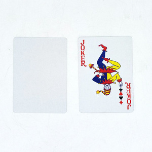 Custom Prining Logo Card Game Paper Custom Game Playing Bridge Cards Texas Poker Advertising Waterproof Sublimation Poker