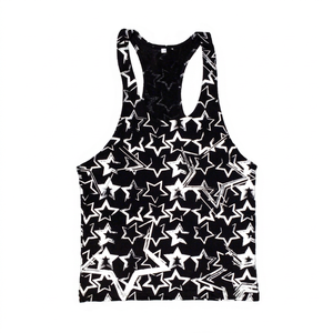 Camiseta Deportiva Personalizada para Hombre, Talla Grande, Transpirable, de Algodón Tejido, Chaleco Personalizado para Fisicoculturismo y Fitness - Product Image 1
