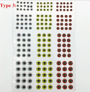 Yeux 3d de taille mixte en plastique holographique Fish Eye <span class=keywords><strong>Wind</strong></span> <span class=keywords><strong>Earth</strong></span> Ice <span class=keywords><strong>Fire</strong></span> Style Fly Tying Material - Product Image 5