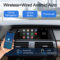 Sistema Linux STWEI de 8.8 Pulgadas con CarPlay Inalámbrico, Navegación GPS para Automóvil Android, Reproductor de Música y Video para BMW X5 E70 X6 E71 E72