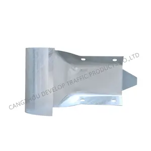 Hot dip galvanized W beam barrier bullnose end terminal for highway guardrail
