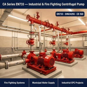 Pompe à aspiration axiale CA EN733 50Hz 1000m³/h, débit élevé, pour l'approvisionnement en eau incendie industrielle, usine OEM - Product Image 4