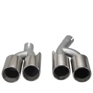 Split Round Cutting Edition Exhaust Muffler Tips Tail Throat Exhaust Pipe Tips For BMW G20 G28 Upgrade M3