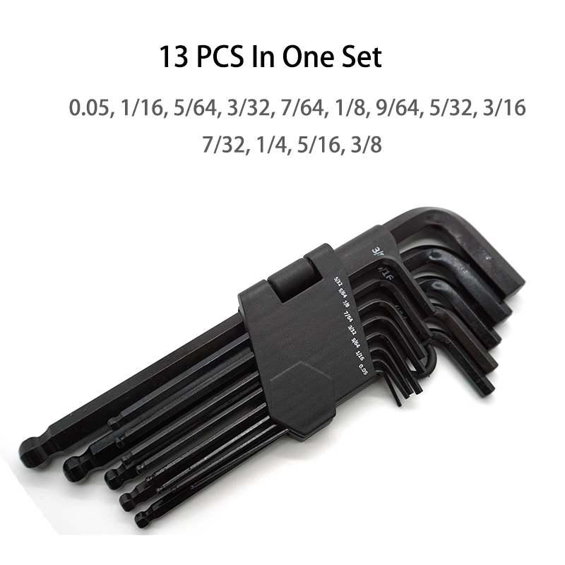 Black Plated Carbon Steel Hex Key