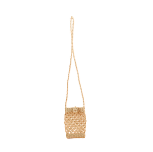 <span class=keywords><strong>Pochette</strong></span> de téléphone <span class=keywords><strong>en</strong></span> <span class=keywords><strong>paille</strong></span> tressée faite main ajourée style bohème <span class=keywords><strong>chic</strong></span> pour l'été, sac bandoulière portable pour les vacances à la plage - Product Image 3