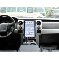Lecteur multimédia de tableau de bord avec écran tactile Android 14 de 14,5 pouces, GPS, CarPlay sans fil et USB pour Ford F-150 2009-2014