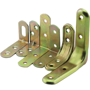 Support d'angle en fer à 90 degrés en forme de L, support d'étagère en métal, connecteur de renforcement, paquet de 20 - Product Image 2