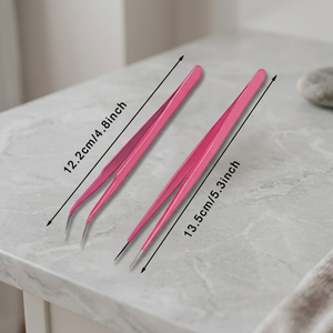 Pince à épiler pour extensions de cils en acier inoxydable super solide de qualité durable, à pointe fine et lisse, marque privée, vente en gros - Product Image 3