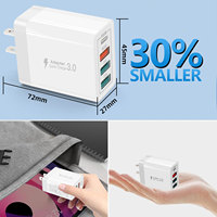 Produits tendance 4 en 1 Accessoires mobiles multifonctions portables PD20W Chargeur rapide multi-ports pour prise US EU