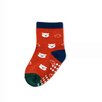 Jingwen 12 paires de chaussettes en coton pour enfants, mignonnes, antidérapantes, en tricot, douces, avec des motifs de dessins animés, pour bébés