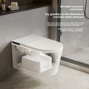 Inodoro Inteligente de Cerámica de Alta Calidad, Suspendido en la Pared, con Diseño de Cisterna Oculta, Desodorización Automática, Patrón de Drenaje en Forma de P, TJ - Product Image 2