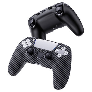 Laudtec Slim Lightweight Carbon Fiber <strong>Case</strong> for <strong>PS5</strong> <strong>Controller</strong> 360 Anti-Fall Hard Shell Protective Cover Shockproof Accessory - Product Image 2