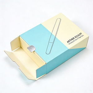 Boîte de rangement robuste et fiable en <span class=keywords><strong>carton</strong></span> pour <span class=keywords><strong>lime</strong></span> à ongles, structure sécurisée, améliore l'affichage, pour l'entretien quotidien, boîte de produit personnelle robuste - Product Image 1