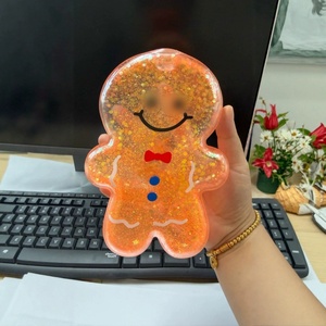 ของเล่นบีบคลายเครียดแบบใส คืนรูปช้า ของเล่นบีบการ์ตูนลายกลิตเตอร์คริสต์มาส เหมาะเป็นของขวัญวันหยุดสำหรับเด็กชายและเด็กหญิง - Product Image 4
