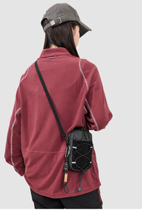 Mountain Style Nylon Crossbody <b>Bag</b> Lightweight <b>Phone</b> Pouch Adjustable Band Zipper Color Blocking Cross Shoulder <b>Bags</b> - Product Image 4