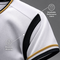 Ensemble de maillots de football personnalisés par sublimation, maillot de football en mesh respirant de qualité supérieure, short, chaussettes, nom d'équipe, numéro, logo personnalisés, OEM