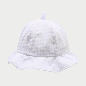 2025 Spring Summer New Plaid Lightcolor Fisherman Hat Cute Sunshade Casual <b>Sunscreen</b> Wavy Brim Bucket Sun Hat - Product Image 6