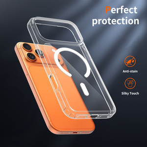 Custodia Magnetica Trasparente Rinforzata per <span class=keywords><strong>iPhone</strong></span> 18 Pro Max, Cover Protettiva in Acrilico da 2.0mm Anti-Ingiallimento per <span class=keywords><strong>iPhone</strong></span> 17 - Product Image 6