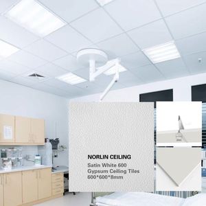 Vinyl Faced <strong>PVC</strong> <strong>Ceiling</strong> Plasterboard <strong>Panels</strong> 2x2 <strong>Grid</strong> Square Fireproof Heat Insulation Moisture-Proof Hotels Malls Gyms <strong>Grid</strong> - Product Image 2