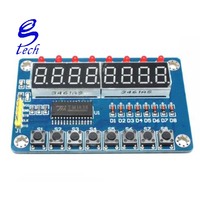 TM1638 modul tampilan kunci untuk AVR New 8-Bit LED Digital Tube 8-Bit TM1638