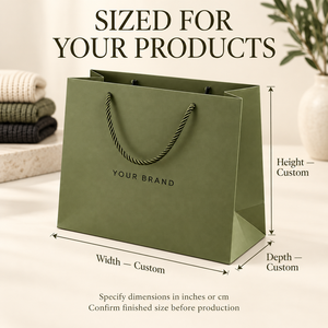 Bolsas de Papel de Lujo Personalizadas con Logotipo y Asas de Cuerda para Boutique de Ropa, Regalos, Souvenirs y Empaquetado al por Mayor - Product Image 3
