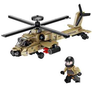 פאנגצ 'נג FC4105-08 apache דגם מפציץ בניין בלוק קטן-חלקיק בניין צעצוע בלוק תואם - Product Image 1