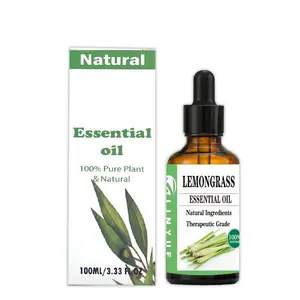 100ml Lemongrass essential oil natural plant oil 100% pure wholesale and customize for aromatherapy grade