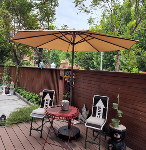 Sombrilla de Patio Exterior con Poste Central Inclinable de Acero Inoxidable para Uso en Patio o Parque, Color Personalizado, Protección Solar, Muebles Modernos para Exteriores - Product Image 2