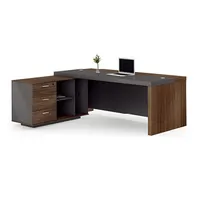 Mobiliário de mesa de escritório novo design curvo mesa executiva à venda