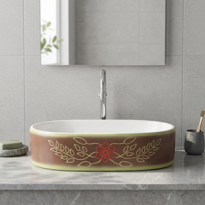 Vasque de comptoir ronde moderne en céramique noir mat à poser sur meuble pour hôpitaux et chambres à coucher, certifiée CUPC - Product Image 5
