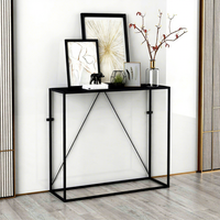 Table console moderne en acier à hauteur réglable, étagère de rangement multi-niveaux, bibliothèque – Montage facile, finition thermolaquée pour salon et chambre