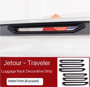 Kit di 8 Pezzi per Modifica Esterna Sportiva di Lusso per Jetour Traveler & Shanhai T2, Copertura <span class=keywords><strong>Gancio</strong></span> <span class=keywords><strong>Traino</strong></span> e Finiture Portapacchi - Product Image 6