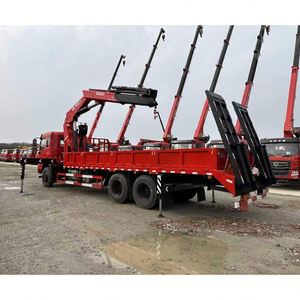 Camion grue à bras articulé 4 sections Dongfeng K5 6x4 12 tonnes avec rampe télescopique, remorque pour équipement d'ingénierie - Product Image 5