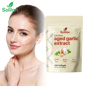 Hoogwaardig geurloos extract van oude knoflook 7500mg 300 softgels - Supplement voor volwassenen ter ondersteuning van de hartgezondheid, <span class=keywords><strong>cholesterol</strong></span> en immuniteit - Product Image 1