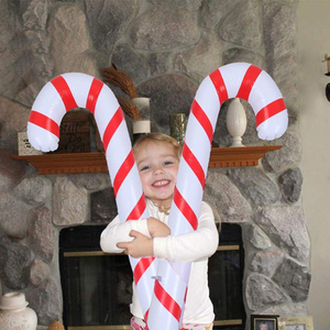 Bastón <span class=keywords><strong>de</strong></span> Caramelo Gigante para Decoración <span class=keywords><strong>de</strong></span> Navidad, Bastón <span class=keywords><strong>de</strong></span> Caramelo Inflable <span class=keywords><strong>de</strong></span> 88cm - Product Image 5