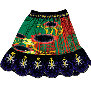 Women Tropical <b>Hawaiian</b> Island Embroidery <b>Skirt</b> Custom Aloha Floral Beach <b>Skirt</b> Summer Resort Wear Wholesale Bulk Manufacturer - Product Image 1