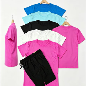 Vêtements de sport pour hommes, ensemble t-shirt de course, shorts de sport respirants, vêtements de fitness, vente <span class=keywords><strong>en</strong></span> gros - Product Image 2