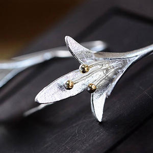 Boucles d'oreilles tibétaines en argent pour femmes, bijoux à la mode, boucles d'oreilles en alliage d'argent E602 - Product Image 6